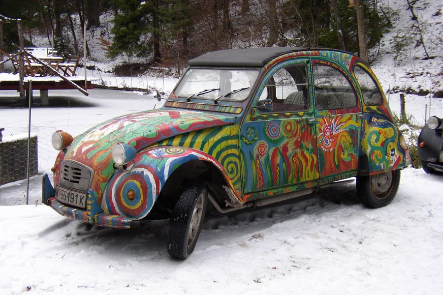 "Die Bunte" am Eisbärentreffen bei Ossis Teich - Dezember 2003